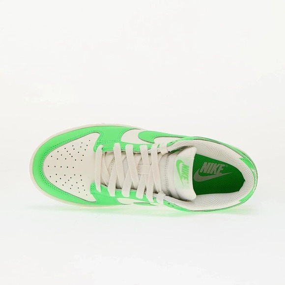 NIKE DUNK LOW Womens Size 6 Sail Green Strike White Neon Shoes HV0842-133 NEW - Picture 4 of 5